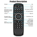 G7V Pro 2.4GHz 飛行空中滑鼠 LED 背光無線鍵盤遙控器，具陀螺儀，適用於 Android TV Box / PC，支援智慧語音