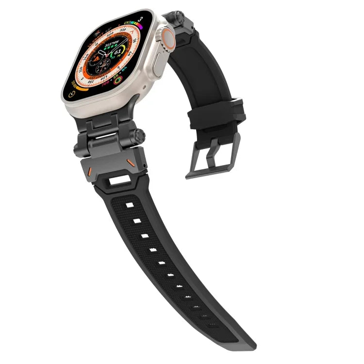 不鏽鋼連接器 TPU 錶帶，適用於 Apple Watch SE 2023 44mm，適用於 Apple Watch Ultra 2 49mm
