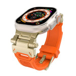 不鏽鋼連接器 TPU 錶帶，適用於 Apple Watch SE 2023 44mm，適用於 Apple Watch Ultra 2 49mm