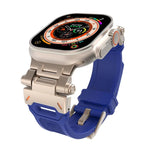 不鏽鋼連接器 TPU 錶帶，適用於 Apple Watch Series 9 45mm，適用於 Apple Watch Ultra 49mm