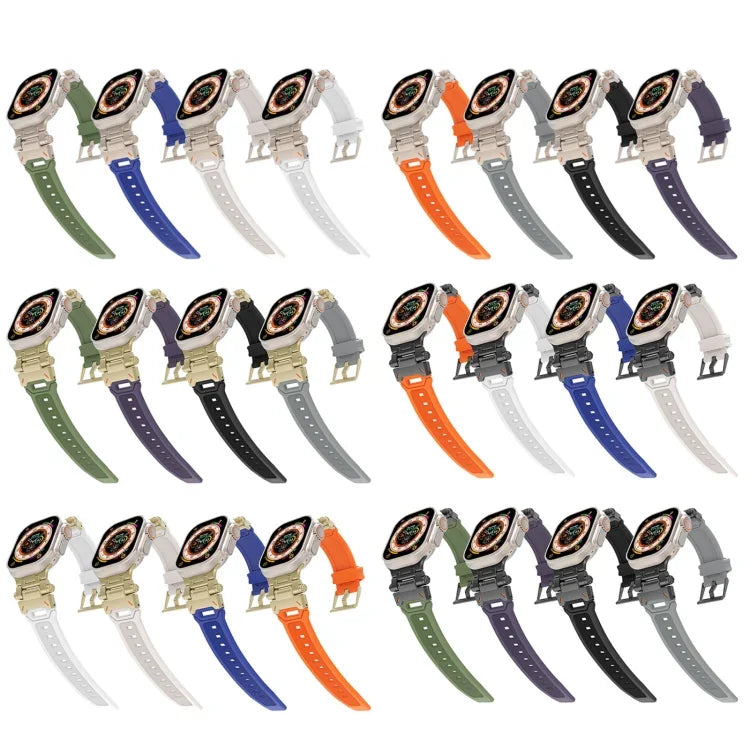 不鏽鋼連接器 TPU 錶帶，適用於 Apple Watch SE 2023 44mm，適用於 Apple Watch Ultra 2 49mm