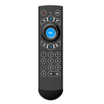 G21 2.4GHz 飛行空中滑鼠 LED 背光無線鍵盤遙控器，具陀螺儀，適用於 Android TV Box / PC，支援智慧語音，藍色