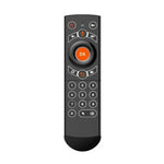 G21 2.4GHz 飛行空中滑鼠 LED 背光無線鍵盤遙控器，具陀螺儀，適用於 Android TV Box / PC，支援智慧語音，橘色