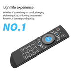 G21 2.4GHz 飛行空中滑鼠 LED 背光無線鍵盤遙控器，具陀螺儀，適用於 Android TV Box / PC，支援智慧語音，橘色