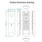G21 2.4GHz 飛行空中滑鼠 LED 背光無線鍵盤遙控器，具陀螺儀，適用於 Android TV Box / PC，支援智慧語音，橘色