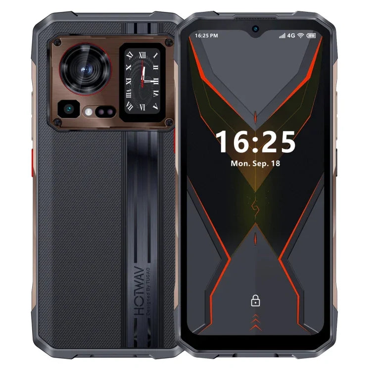 HOTWAV Cyber 15，IP68/IP69K 堅固型手機，6280mAh，6.6 吋 Android 13 MediaTek MT6789 Helio G99 八核心，網路：4G，NFC，OTG，12GB+256GB