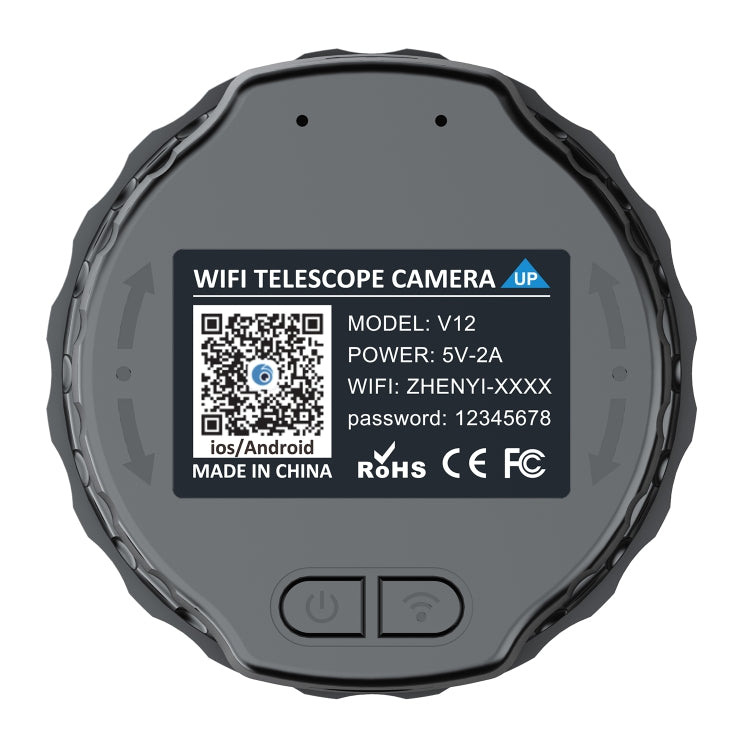 V12 2K WiFi高清望遠鏡目鏡 戶外便攜鏡頭相機，V12