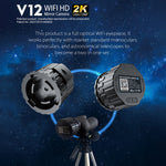 V12 2K WiFi高清望遠鏡目鏡 戶外便攜鏡頭相機，V12
