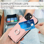R20 指環卡包手機殼，適用於 iPhone 13 mini、iPhone 12、iPhone 12 Pro Max、iPhone 12 Pro、iPhone 12 mini、iPhone 11 Pro Max、iPhone 11、iPhone 11 Pro