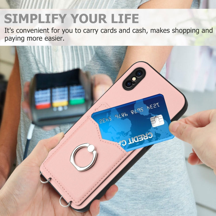 R20 指環卡包手機殼，適用於 iPhone XS / X、iPhone XR、iPhone XS Max、iPhone 8 Plus / 7 Plus