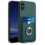R20 指環卡包手機殼，適用於 iPhone XS / X、iPhone XR、iPhone XS Max、iPhone 8 Plus / 7 Plus