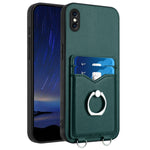 R20 指環卡包手機殼，適用於 iPhone XS / X、iPhone XR、iPhone XS Max、iPhone 8 Plus / 7 Plus