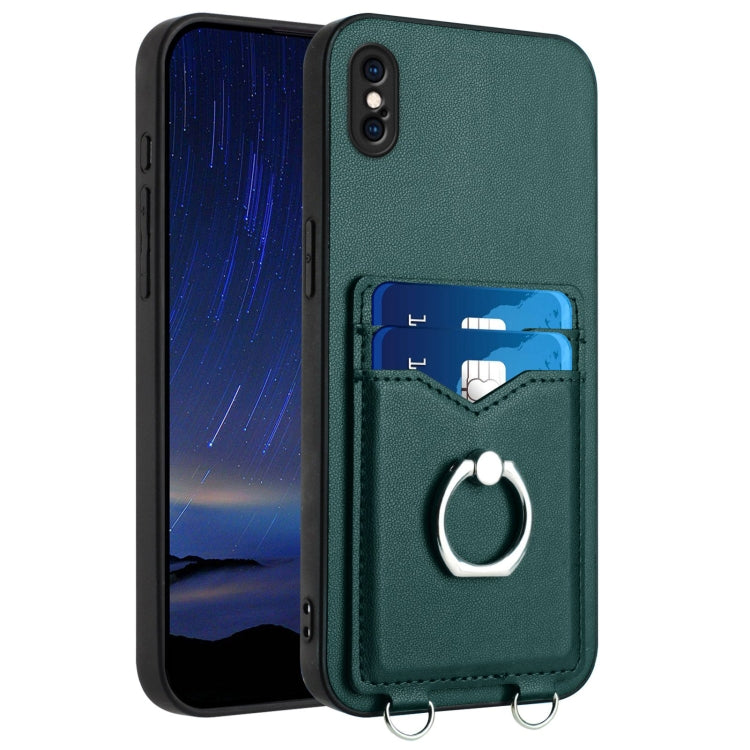 R20 指環卡包手機殼，適用於 iPhone XS / X、iPhone XR、iPhone XS Max、iPhone 8 Plus / 7 Plus