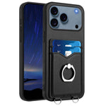 R20 指環卡包手機殼，適用於 iPhone 17 Pro Max、iPhone 17 Pro、iPhone 17、iPhone Air、iPhone 15 Pro Max、iPhone 15 Pro、iPhone 15 Plus、iPhone 15