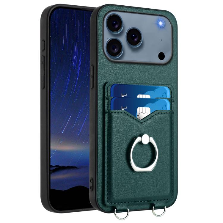 R20 指環卡包手機殼，適用於 iPhone 17 Pro Max、iPhone 17 Pro、iPhone 17、iPhone Air、iPhone 15 Pro Max、iPhone 15 Pro、iPhone 15 Plus、iPhone 15