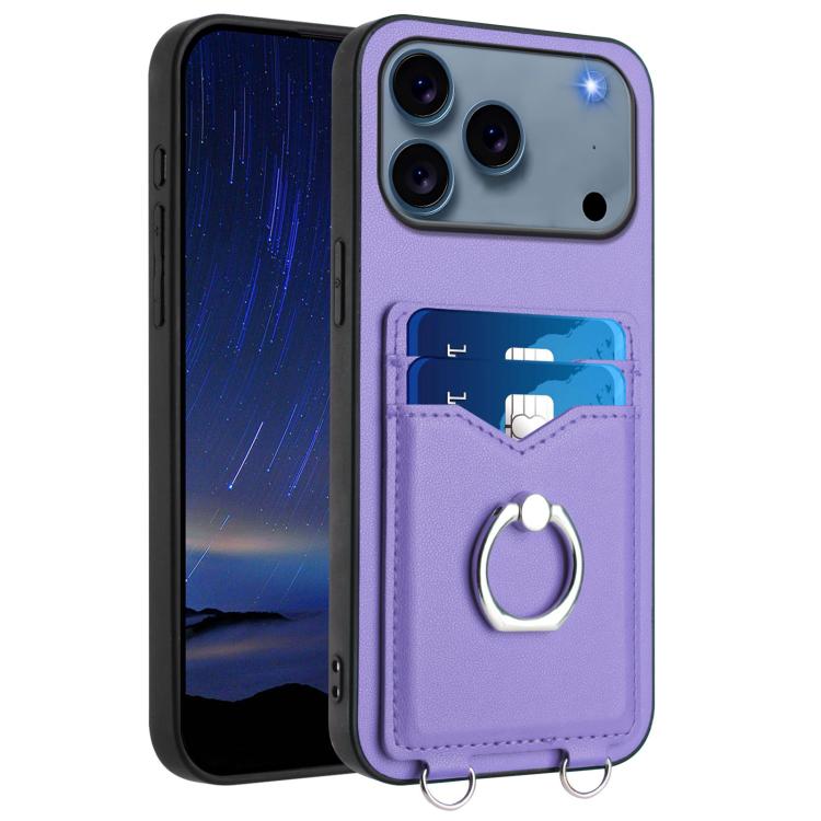 R20 指環卡包手機殼，適用於 iPhone 17 Pro Max、iPhone 17 Pro、iPhone 17、iPhone Air、iPhone 15 Pro Max、iPhone 15 Pro、iPhone 15 Plus、iPhone 15