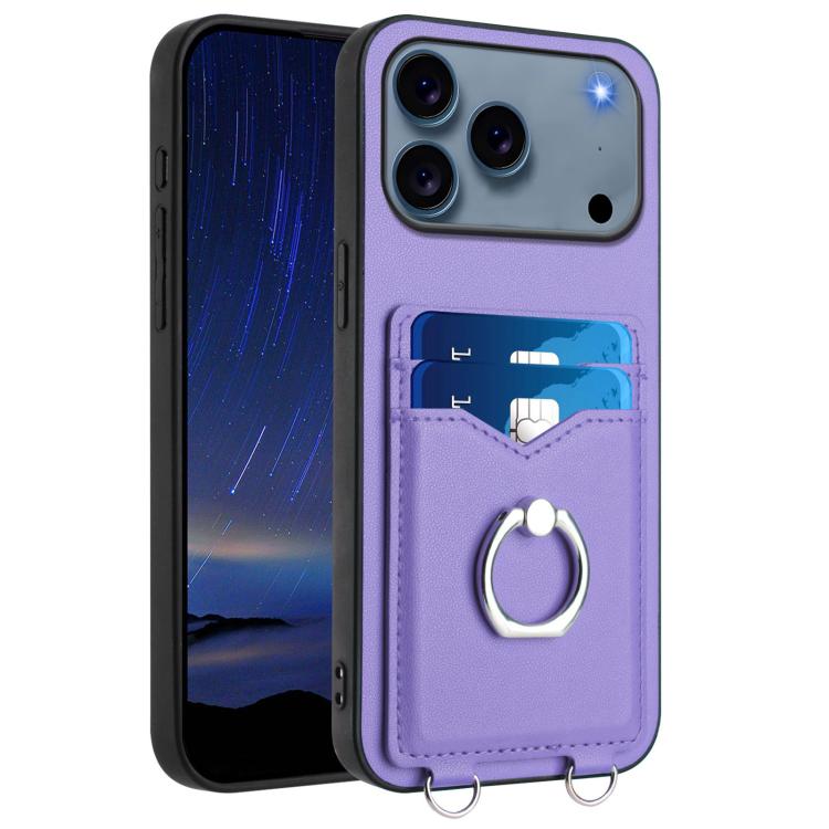 R20 指環卡包手機殼，適用於 iPhone 17 Pro Max、iPhone 17 Pro、iPhone 17、iPhone Air、iPhone 15 Pro Max、iPhone 15 Pro、iPhone 15 Plus、iPhone 15