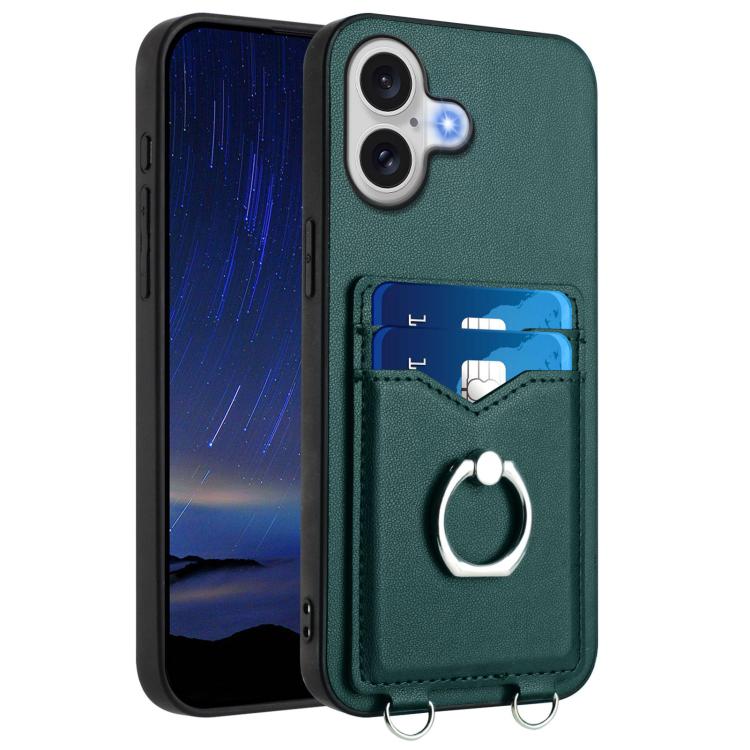 R20 指環卡包手機殼，適用於 iPhone 17 Pro Max、iPhone 17 Pro、iPhone 17、iPhone Air、iPhone 15 Pro Max、iPhone 15 Pro、iPhone 15 Plus、iPhone 15