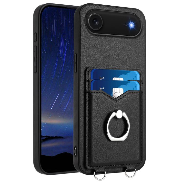 R20 指環卡包手機殼，適用於 iPhone 17 Pro Max、iPhone 17 Pro、iPhone 17、iPhone Air、iPhone 15 Pro Max、iPhone 15 Pro、iPhone 15 Plus、iPhone 15