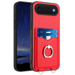 R20 指環卡包手機殼，適用於 iPhone 17 Pro Max、iPhone 17 Pro、iPhone 17、iPhone Air、iPhone 15 Pro Max、iPhone 15 Pro、iPhone 15 Plus、iPhone 15