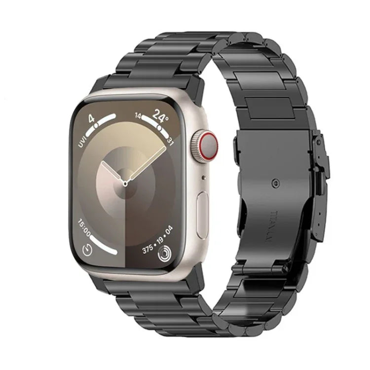 26mm 安全扣鈦合金錶帶，適用於 Apple Watch SE 2023 44mm，適用於 Apple Watch Ultra 2 49mm，適用於 Apple Watch Series 9 45mm，適用於 Apple Watch Ultra 49mm，適用於 Apple Watch Series 8 45mm，適用於 Apple Watch SE 2022 44mm，適用於 Apple Watch Series 7 4...