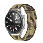 織紋尼龍錶帶，尺寸：自由尺寸 20mm，適用於 Galaxy Watch 3 41mm