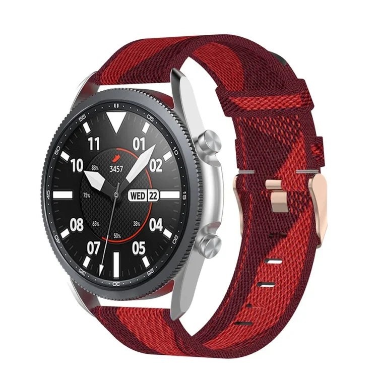 織紋尼龍錶帶，尺寸：自由尺寸 20mm，適用於 Galaxy Watch 3 41mm