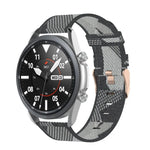 織紋尼龍錶帶，尺寸：自由尺寸 20mm，適用於 Galaxy Watch 3 41mm