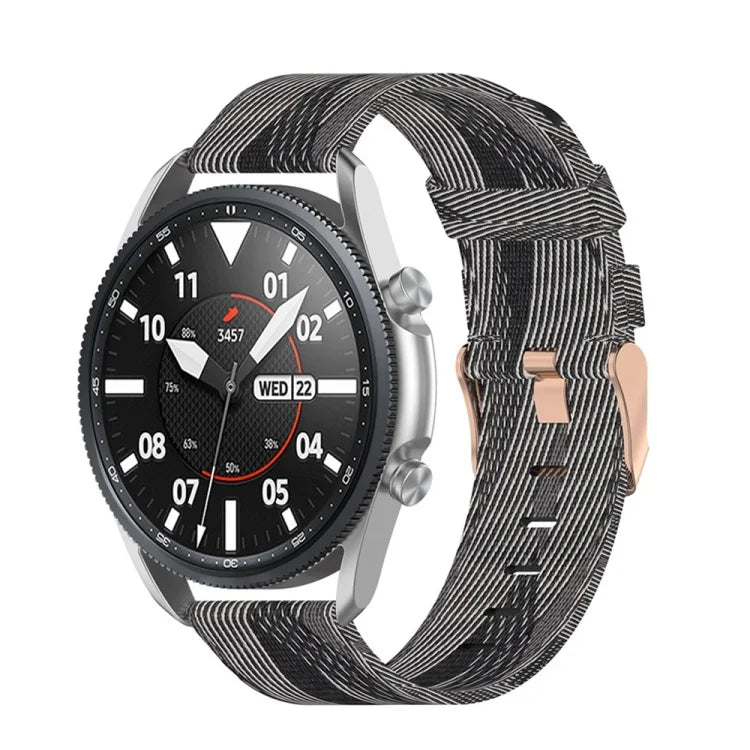 織紋尼龍錶帶，尺寸：自由尺寸 20mm，適用於 Galaxy Watch 3 41mm