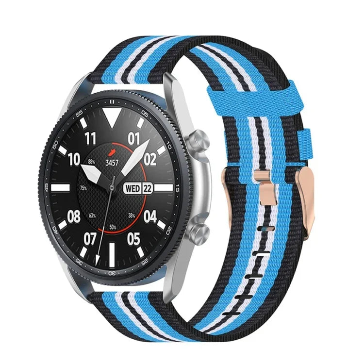 織紋尼龍錶帶，尺寸：自由尺寸 20mm，適用於 Galaxy Watch 3 41mm