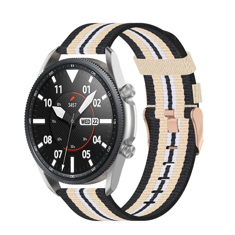 織紋尼龍錶帶，尺寸：自由尺寸 20mm，適用於 Galaxy Watch 3 41mm