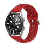 R850 矽膠運動純色錶帶，尺寸：自由尺寸 20mm，適用於 Galaxy Watch 3 41mm