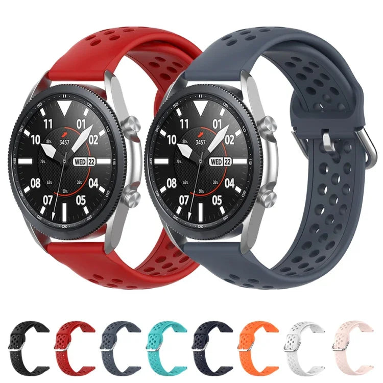 R850 矽膠運動純色錶帶，尺寸：自由尺寸 20mm，適用於 Galaxy Watch 3 41mm