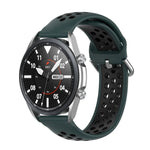 矽膠運動雙色錶帶，尺寸：自由尺寸 20mm，適用於 Galaxy Watch 3 41mm