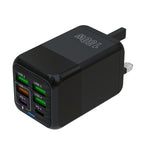 150W 4 x USB + 2 x USB-C / Type-C 多埠快速充電器，歐規插頭，美規插頭，英規插頭