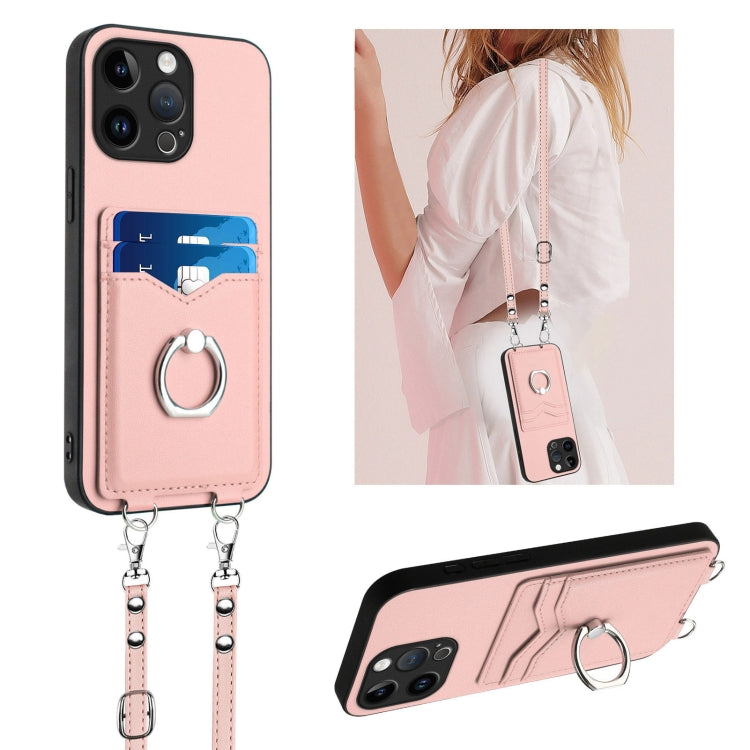 R20 斜背繩指環卡包手機殼，適用於 iPhone 17 Pro Max、iPhone 17 Pro、iPhone 17、iPhone Air、iPhone 15 Pro Max、iPhone 15 Pro、iPhone 15 Plus、iPhone 15