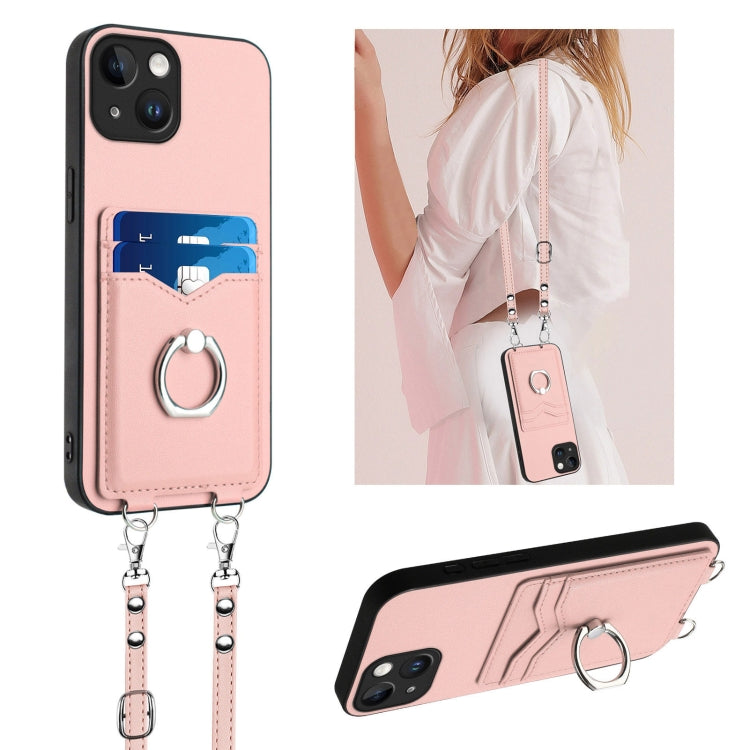 R20 斜背繩圈卡片手機殼，適用於 iPhone 14 Plus、iPhone 14、iPhone 14 Pro、iPhone 14 Pro Max、iPhone SE 2022 / SE 2020 / 8、iPhone 13 Pro Max、iPhone 13 Pro、iPhone 13