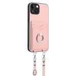 R20 斜背繩圈卡片手機殼，適用於 iPhone 13 mini、iPhone 12、iPhone 12 Pro Max、iPhone 12 Pro、iPhone 12 mini、iPhone 11 Pro Max、iPhone 11、iPhone 11 Pro