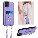 R20 斜背繩圈卡片手機殼，適用於 iPhone 13 mini、iPhone 12、iPhone 12 Pro Max、iPhone 12 Pro、iPhone 12 mini、iPhone 11 Pro Max、iPhone 11、iPhone 11 Pro