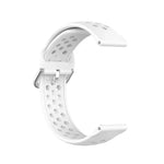 矽膠運動純色錶帶，尺寸：自由尺寸 22mm，適用於 Galaxy Watch 3 45mm