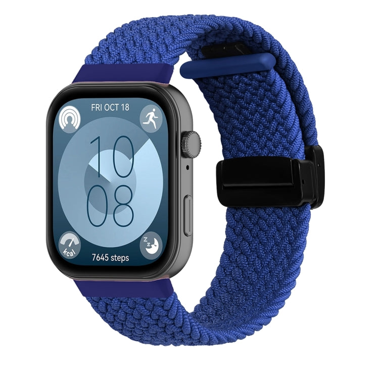 Magnetic Folding Buckle Braided Watch Band, For Huawei Watch Fit3