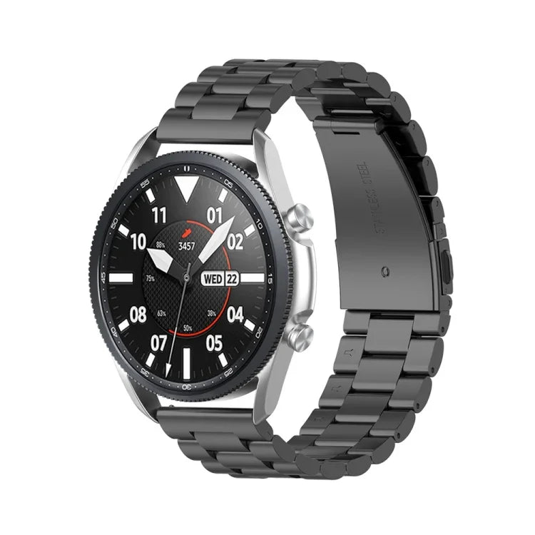 三條不鏽鋼錶帶拆卸錶耳，尺寸：22mm，適用於 Galaxy Watch 3 45mm