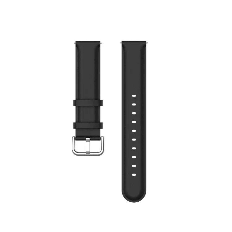 圓尾皮革錶帶，尺寸：自由尺寸 22mm，適用於 Galaxy Watch 3 45mm