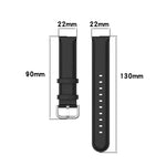 圓尾皮革錶帶，尺寸：自由尺寸 22mm，適用於 Galaxy Watch 3 45mm