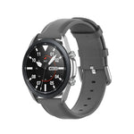 圓尾皮革錶帶，尺寸：自由尺寸 22mm，適用於 Galaxy Watch 3 45mm