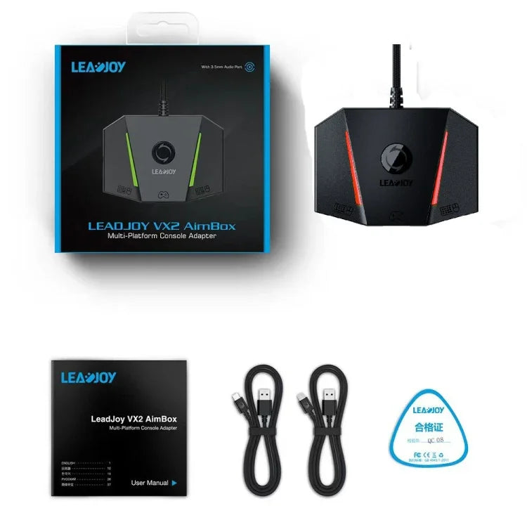 GameSir LeadJoy VX2 AimBox 遊戲主機鍵鼠轉換器，適用於 Xbox / PS4