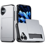 防震裝甲手機殼附卡槽，適用於 iPhone 16