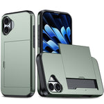 防震裝甲手機殼附卡槽，適用於 iPhone 16