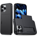 防震裝甲手機殼附卡槽，適用於 iPhone 16