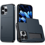 防震裝甲手機殼附卡槽，適用於 iPhone 16